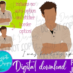 Stefan Salvatore Epic TVD PNG Sublimation Design