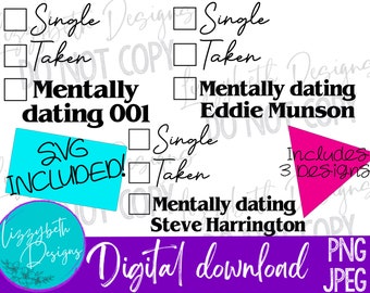 Mentally Dating Stranger PNG SVG Design