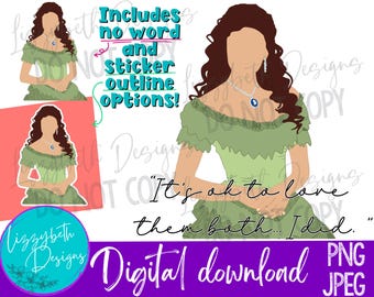 Katherine TVD PNG Sublimation Design, Its Ok to Love Them Both