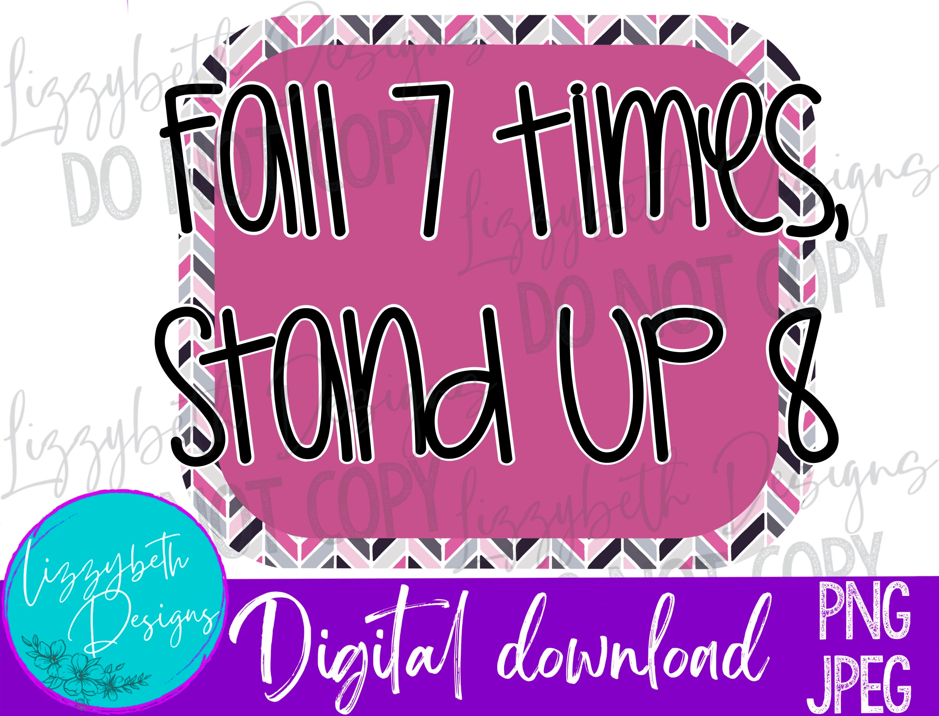 Stand Up Motivational PNG Sublimation Design