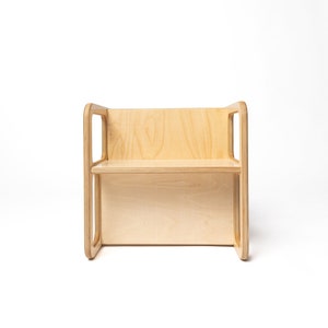 Wooden Adjustable Chair, Handmade Kids Chair, Montessori Chair, Chair For Children Without Age Limit zdjęcie 4