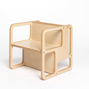 Chaise réglable en bois, Chaise pour enfant faite main, Chaise Montessori, Chaise pour enfant sans limite d'âge image 1