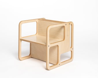 Chaise réglable en bois, Chaise pour enfant faite main, Chaise Montessori, Chaise pour enfant sans limite d'âge