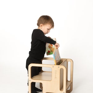 Wooden Adjustable Chair for Kids | Handmade Montessori Chair | Versatile Children’s Seating | All-Age Friendly Design