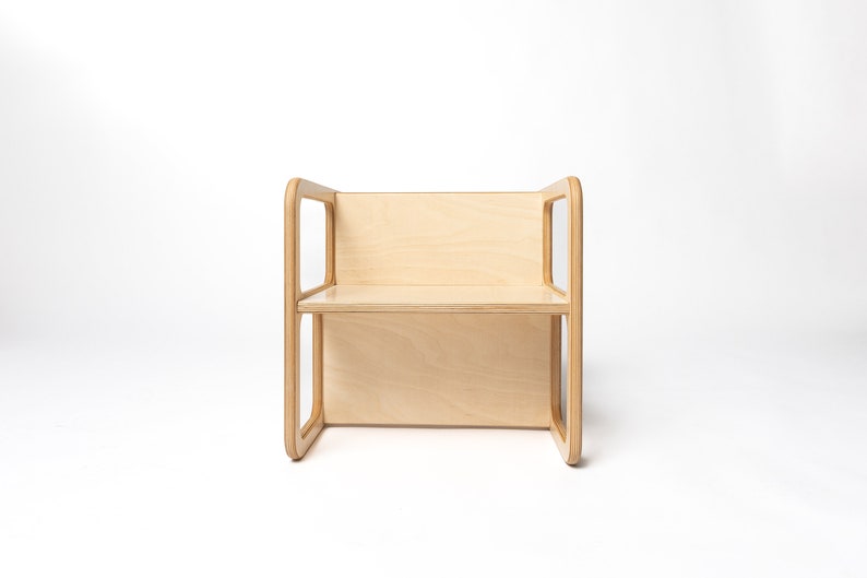 Wooden Adjustable Chair, Handmade Kids Chair, Montessori Chair, Chair For Children Without Age Limit zdjęcie 3