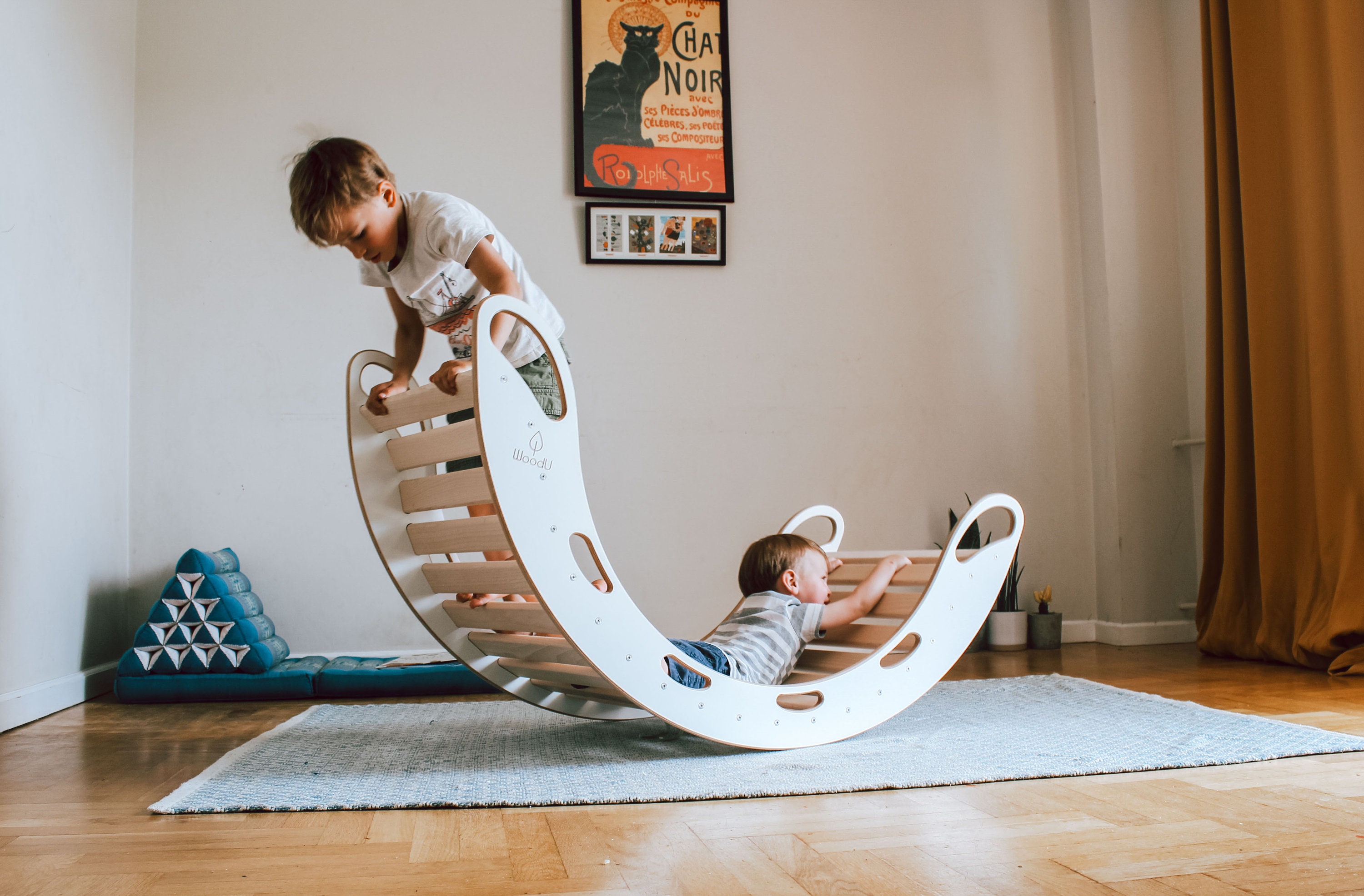 S/M/L/XXL WhiteWooden Rocker / Balance Board Etsy