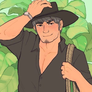 Cowboy Kiryu Kazuma (Infinite Wealth) - Print