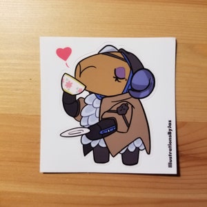 アニマルクロッシングにインスパイアされたアナ（オーバーウォッチ）ステッカー