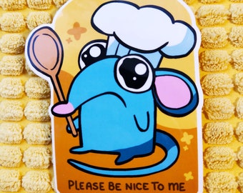 Please Be Nice to Me Tutter - Vinyl Sticker