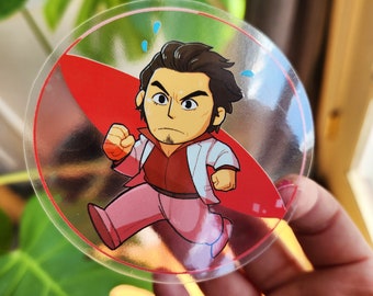 Super Kiryu Ball - Adesivo de Vinil Transparente