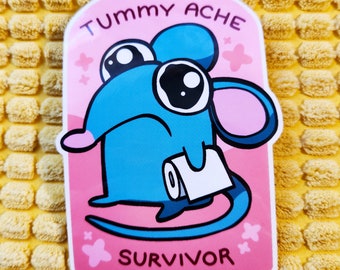 Tummy Ache Survivor Tutter - Vinyl Sticker