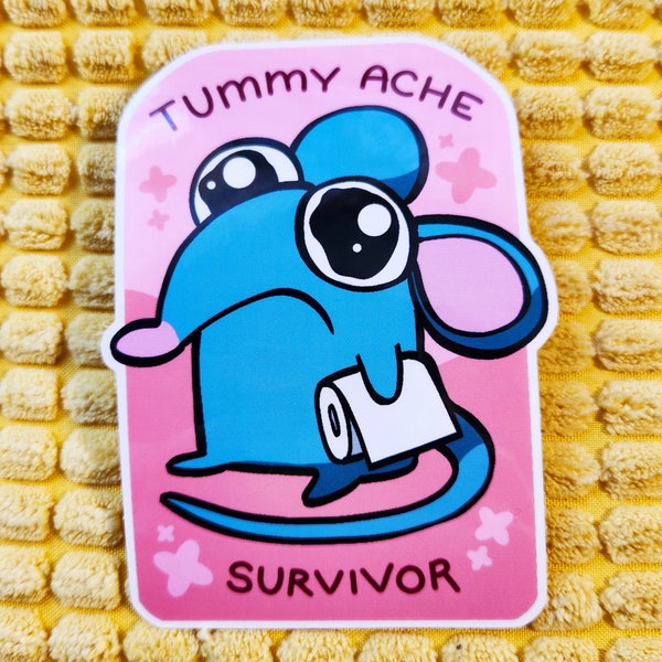 Tummy Ache Survivor Tutter - Vinyl Sticker