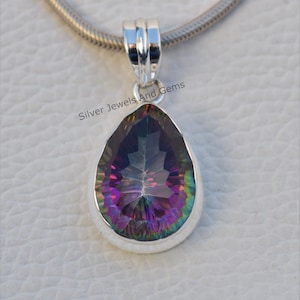 Fire topaz necklace sales