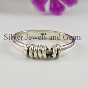 925 Sterling Silver Spinner Ring, Meditation Ring, Handmade Ring, Yoga Ring, Fidget Ring, Gift for friends, Designer Ring, Thumb Ring