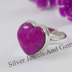 Dragon Vein Agaatring, handgemaakte zilveren ring, 925 sterlingzilveren ring, hartvorm agaatring, trouwring, beloftering