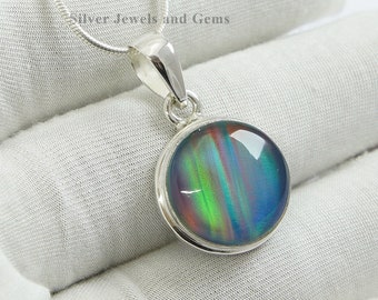 Aurora Opal Pendant, Wedding Pendant, Round Gemstone Pendant, 925 Sterling Silver Pendant, Fire Opal Pendant, Handmade Pendant