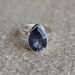 Natural Blue Mystic Topaz Ring- Handmade Silver Ring-925 Sterling Silver Ring-Teardrop Blue Mystic Topaz Ring-Gift for her-Promise Ring