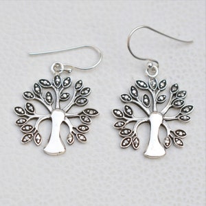 925 Sterling Silver Tree of Life Earring, Handmade Earrings, Birthday Gift, 925 Sterling Silver Earrings, Silver Tree of Life Earrings
