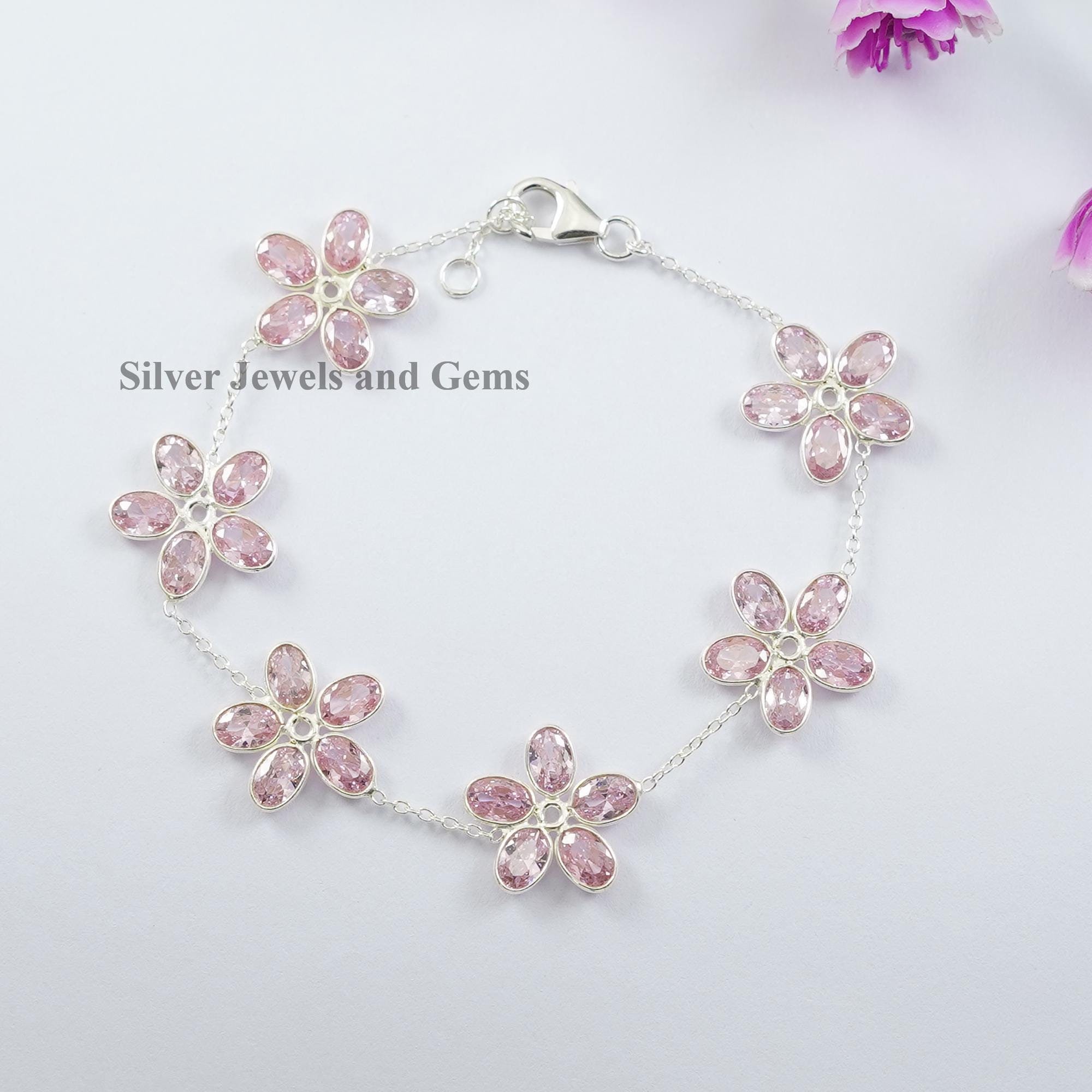 ★Hei★ [sv925] crystal flowers bracelet MUSINSA | HEI [sv925] flower ball bracelet