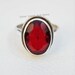 Natural Garnet Ring-Handmade Silver Ring-925 Sterling Silver Ring-Oval Garnet Designer Ring-Promise Ring-Gift for her-Anniversary Ring 