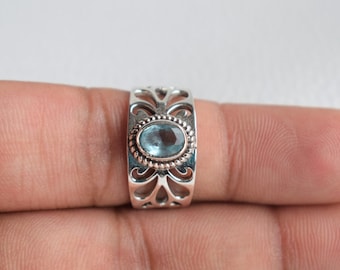 Anello Con Topazio Blu Delicato Gems Vibes, In Argento - Foto 7