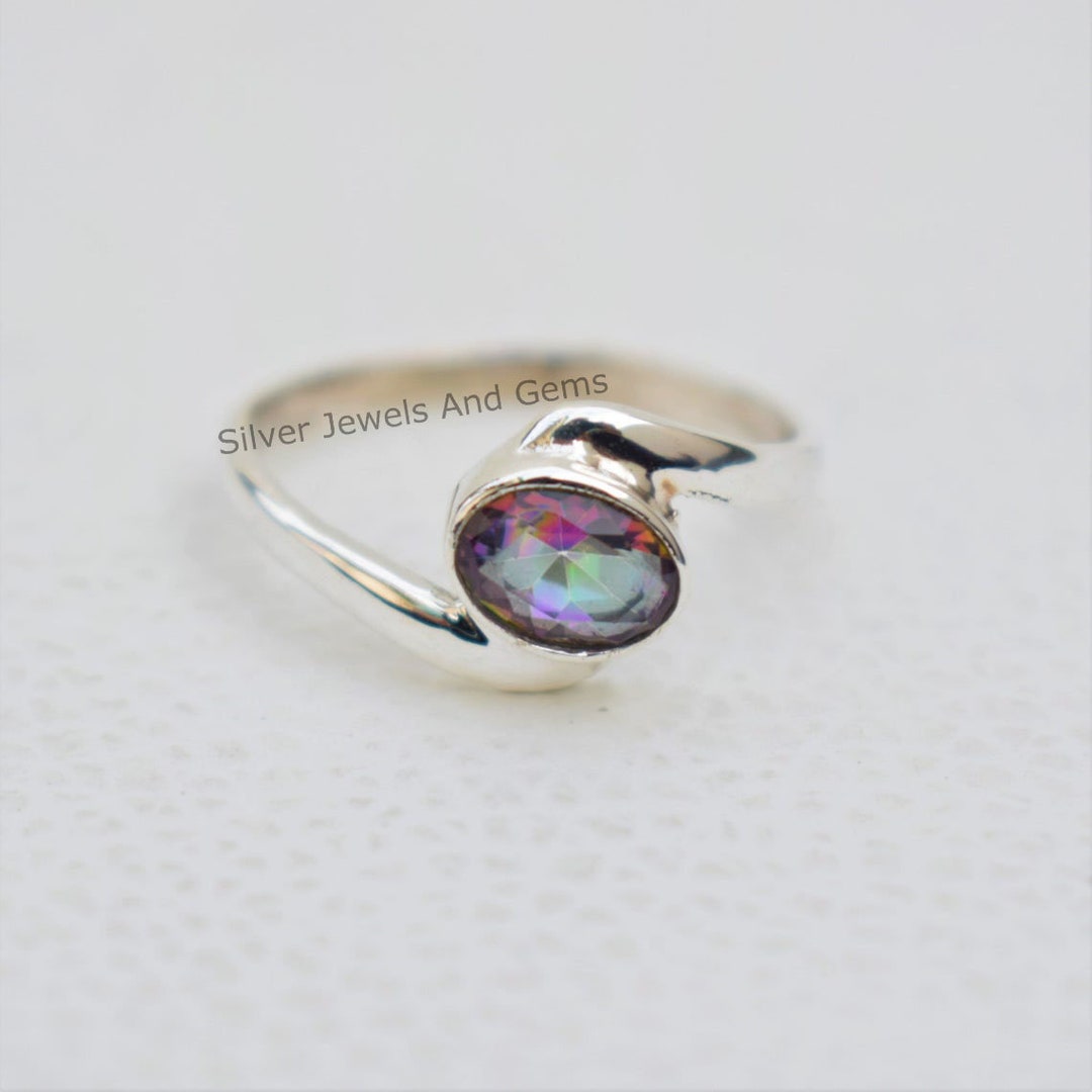 Lot De Bagues En Nacre Naturelle - Argent Sterling 925 Plaqué - Tailles 6 à 9 - Fait Main Inde