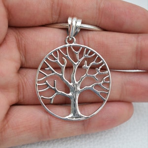 925 Sterling Silber Baum des Lebens Anhänger-Handmade Silber Anhänger-Plain Silber Anhänger-Silber Anhänger-Geschenk für Sie