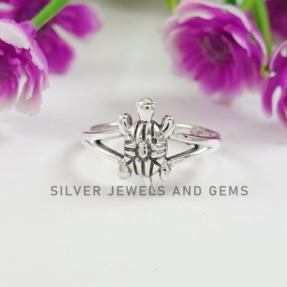 Anello Girevole In Argento Sterling A Forma Di Tartaruga - Foto 2