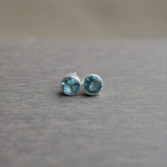 Handmade silver stud earrings discount