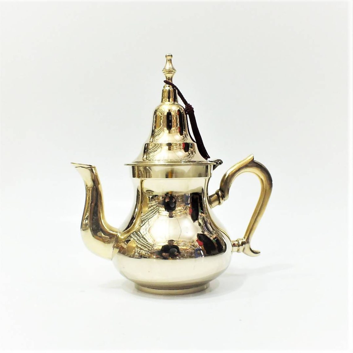 Simple Moroccan Teapot Gold Etsy