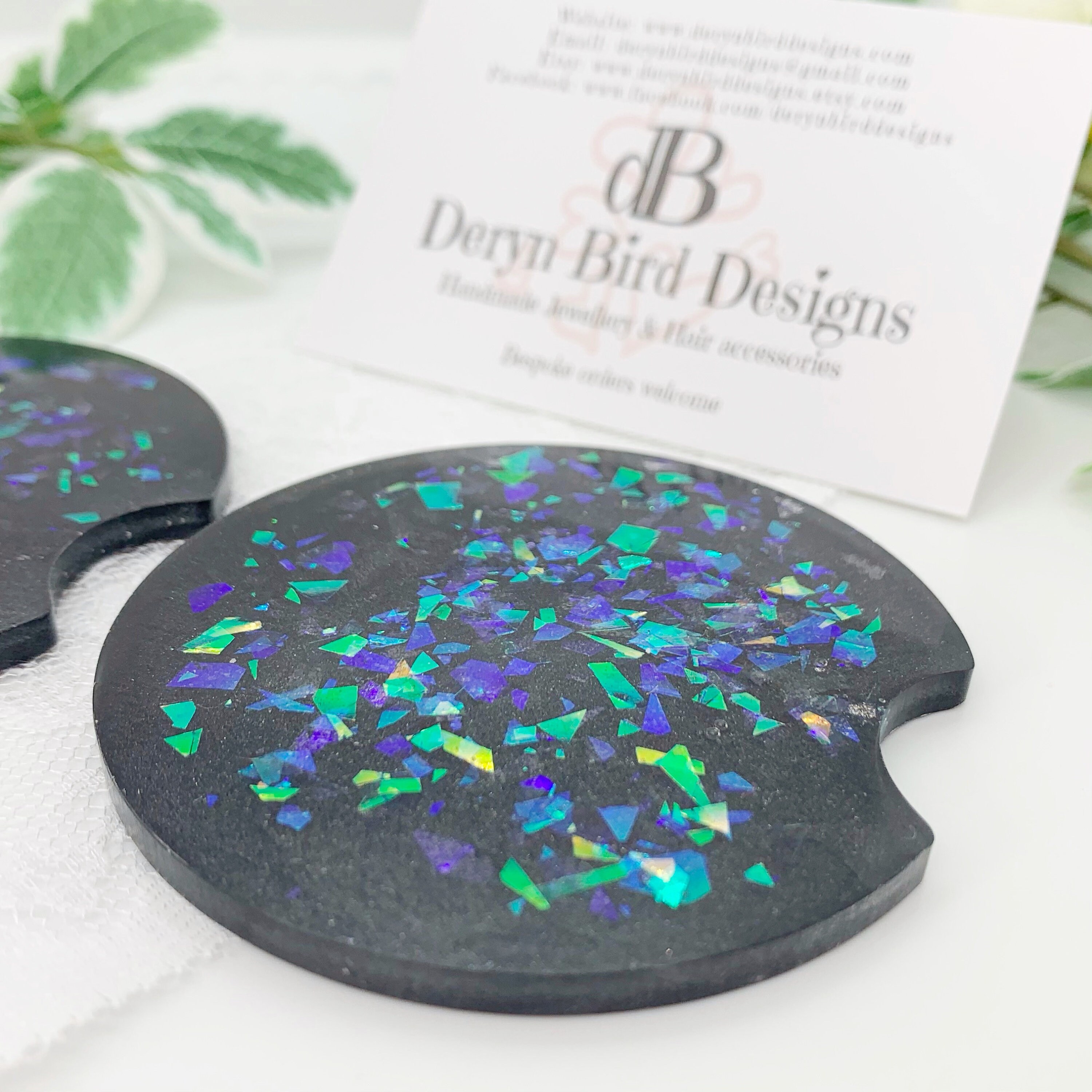 Handmade Resin Car Accessories In Car Cup coaster Glitter Etsy
