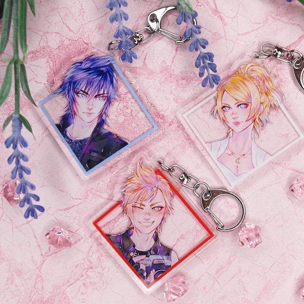 Acrylic Charm - Final Fantasy VX - Noctis, Prompto, Lunafreya