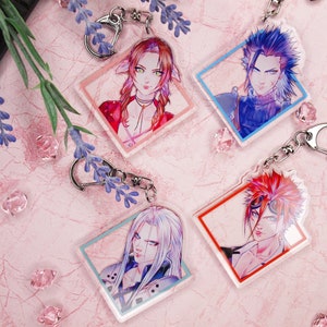 Acrylic Charm - Final Fantasy VII Remake SET 2 - Zack, Aerith, Sephiroth, Reno