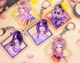 Acrylic Charm - Final Fantasy X - Tidus, Yuna, Rikku, Lulu, Auron