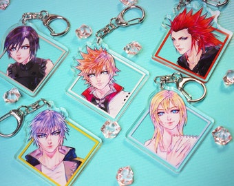 Acrylic Charm - Kingdom Hearts SET 2 - Xion, Roxas, Lea, Riku, Naminé