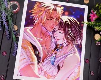 ファイナルファンタジーX ティーダとユウナ - ポスター 13x19 - Etsy 日本