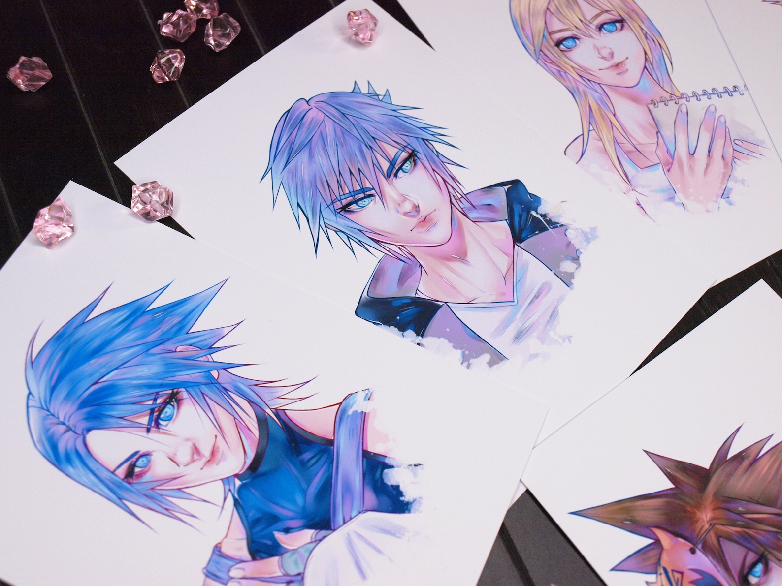 A5 Print Kingdom Hearts Aqua Riku Namine Roxas Lea - Etsy