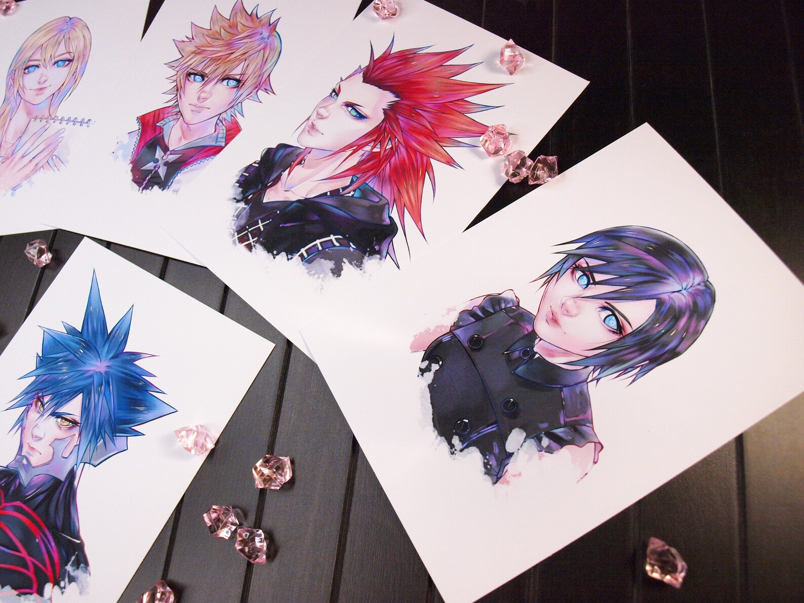 A5 Print Kingdom Hearts Aqua Riku Namine Roxas Lea - Etsy