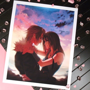 Art Print - Final Fantasy VIII - Squall and Rinoa