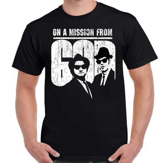 Blues Brothers Mission From God Distressed Shirt | Etsy