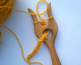 Lucet,Wooden lucet, Knitting fork,Viking tool,Сord braiding