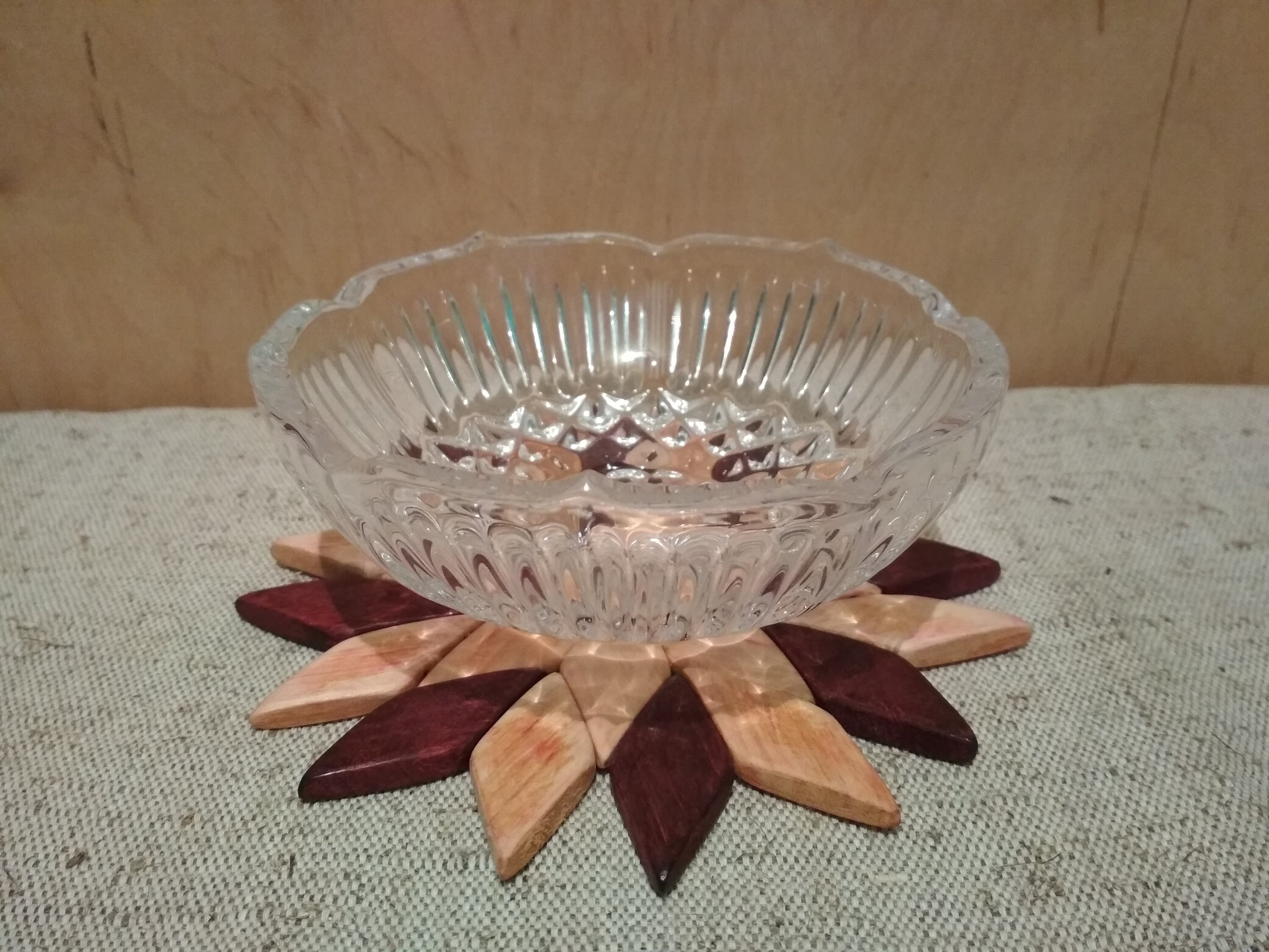 Glass salad bowlVintage bowl Etsy