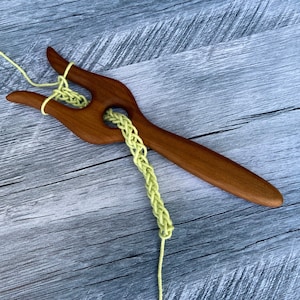 Lucet, Knitting fork,Viking tool,Wooden lucet