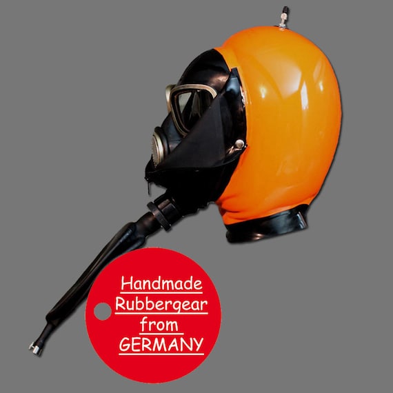 Latex Rubber Gas Mask Inflatable Hood Inflatable Hood Gas Mask Etsy