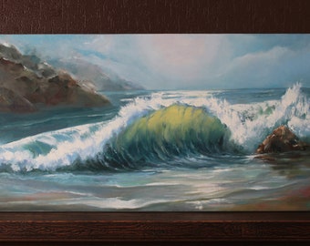 Wave. Oil painting. Original