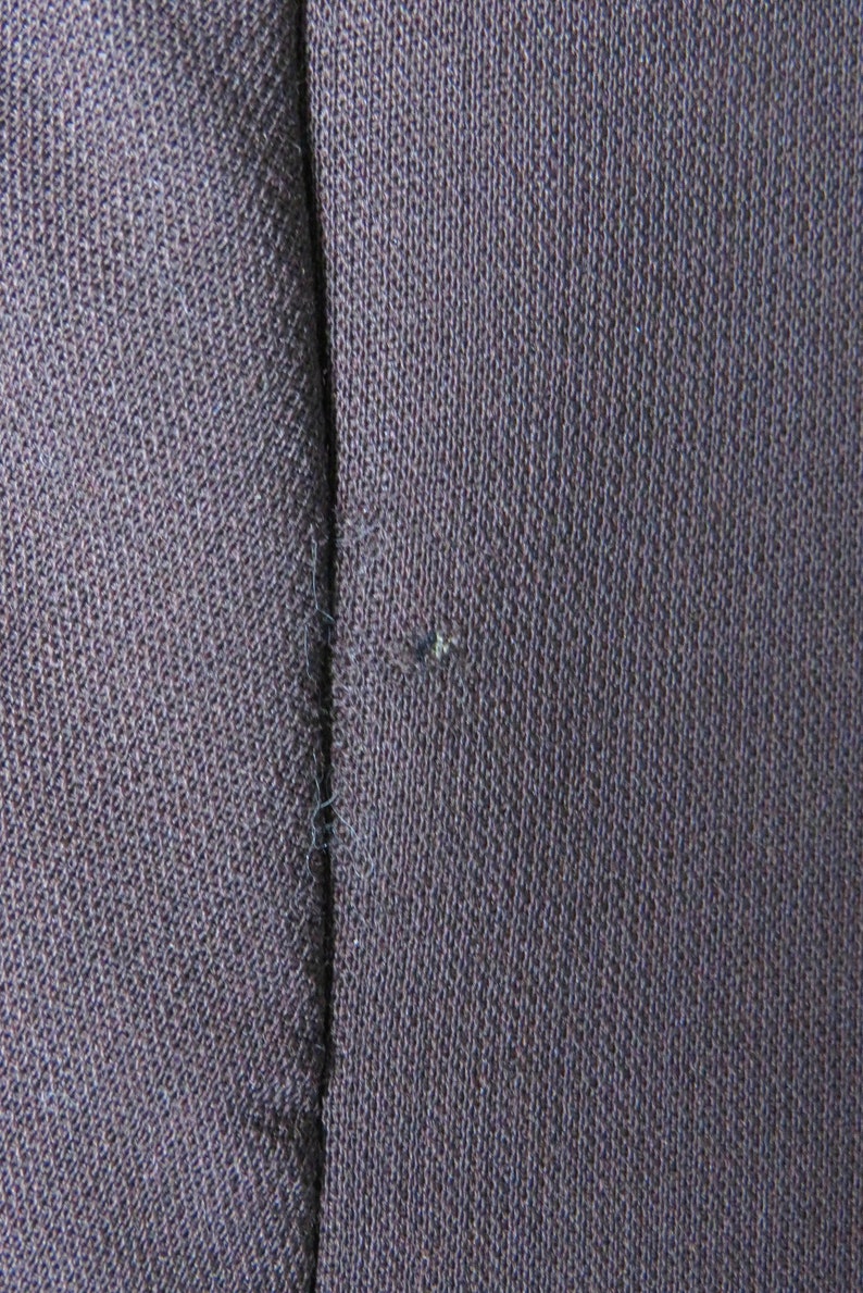Pure New Wool Womens Tailored Fine Weave Modern UK 12 Collarless Chocolate Brown Vintage 80\u2019s M/&S ST MICHAEL Long Jacket Size 14