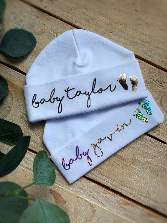personalised newborn hat