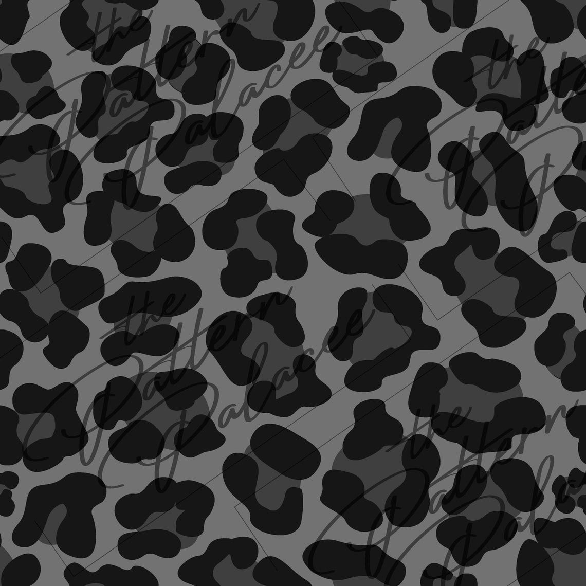 Gray Cheetah / Seamless Pattern / Digital File / Seamless Etsy