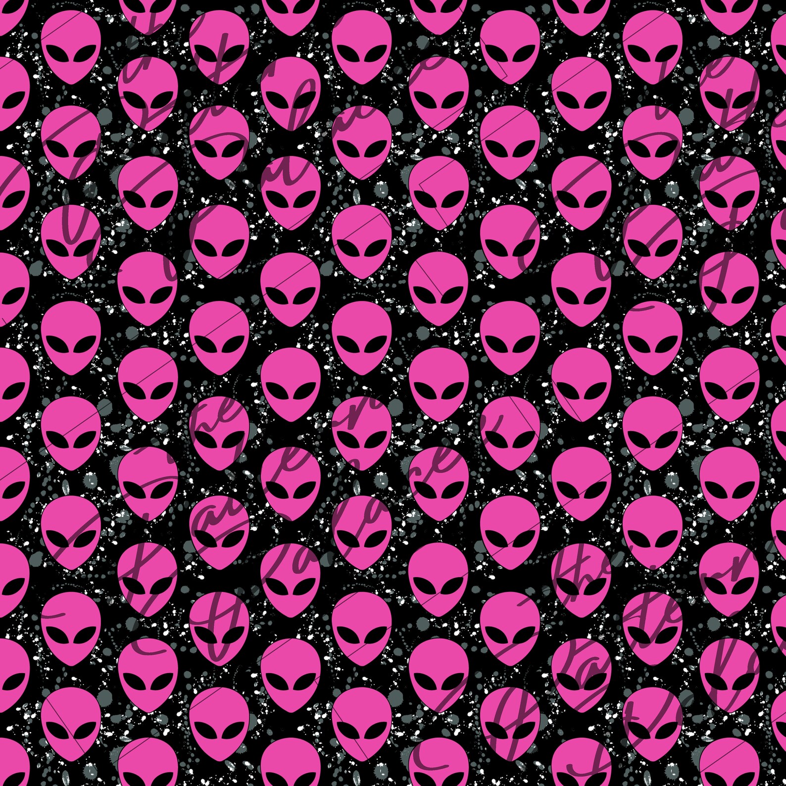 Cute Alien Heads / Alien Seamless Pattern / Boy / Girl Patterns / JPEG ...