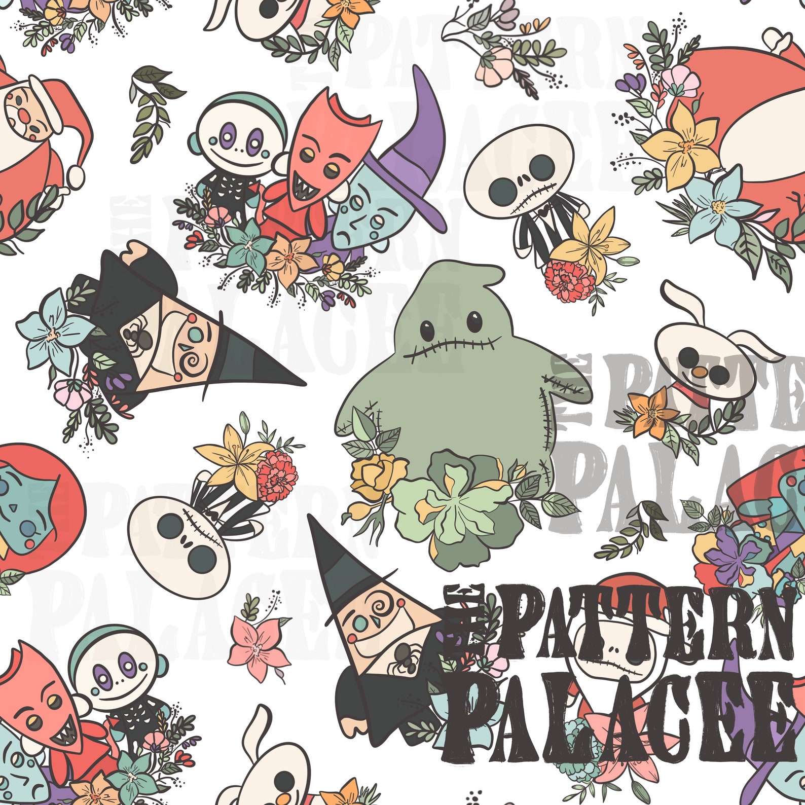 Nightmare Before Christmas / Seamless Pattern / Digital File / Etsy